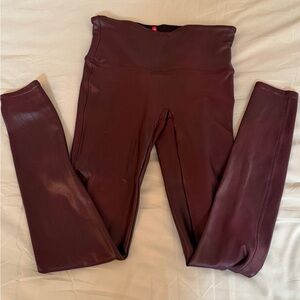 SPANX wine Tone Leggings size, medium G3
